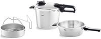 Schnellkochtopf FISSLER "Vitavit Premium Dampfkochtopf Set Edelstahl Made in