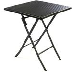 Gartentisch VCM "Beistelltisch Rattan-Optik", schwarz, Tische, Gartentisch