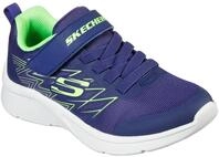 Sneaker SKECHERS "MICROSPEC", Jungen, Gr. 29, bunt (navy, limette), Synthetik,