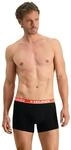 Boxer HEAD "HEAD BASIC BOXER 2P", Herren, Gr. S, grau (grau, rot), Obermaterial: 95%