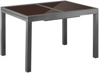 Gartentisch MERXX "Amalfi", grau (anthrazit), B:90cm H:75cm T:120cm, Tische,