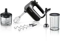 BOSCH Handmixer "Home Professional MFQ4980B, Edelstahl Besen/Knethaken, Mixfu&szlig;,