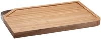 Schneidebrett R&Ouml;SLE, braun (holzfarben), B:32cm H:3,5cm L:48cm, Holzwerkstoff,