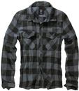 Flanellhemd BRANDIT "Check Shirt", Herren, Gr. XL, US, schwarz (schwarz, grau),