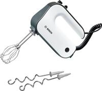 BOSCH Handmixer "MFQ49300, Edelst. R&uuml;hrbesen/Knethaken, 5 Stufen, Spiralkabel",