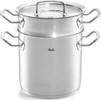 Kochtopf FISSLER "ORIGINAL-PROFI COLLECTION", silber (silberfarben), &Oslash;:20cm, T&ouml;pfe,