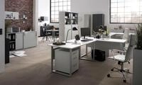 Aktenschrank SCHILDMEYER "Serie 1500", grau (lichtgrau), B:80,2cm H:84,2cm T:41cm,