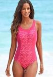 Badeanzug VENICE BEACH "Karibik", Damen, Gr. 38, N-Gr, lila (bedruckt, beere),