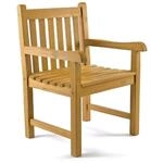 Gartenstuhl VCM "Gartenstuhl Gartensessel Sessel Landhaus Teak Holz", braun,