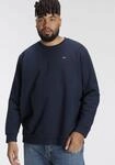 Sweatshirt LEVI'S PLUS "BIG ORIGINAL HM CREW", Herren, Gr. 5XL (76/78), blau (navy),