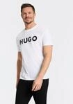 T-Shirt HUGO "Dulivio", Herren, Gr. L, open wei&szlig;120, Single Jersey, Obermaterial: