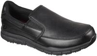 Berufsschuh SKECHERS "NAMPA-GROTON" Gr. 40, schwarz, 40, Lederimitat, Schuhe,