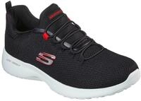 Slip-On Sneaker SKECHERS "DYNAMIGHT", Herren, Gr. 41, schwarz (schwarz, rot),