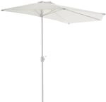 Sonnenschirm VCM "Sonnenschirm, halbrund wei&szlig;", wei&szlig;, Obermaterial: 100% Sonstiges