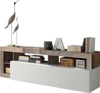 Lowboard HOME AFFAIRE "Hamburg", braun (wei&szlig;, pero), B:184cm H:58cm T:35cm,