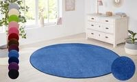 Teppich HANSE HOME "Shashi" Gr. 9, blau, H:8,5mm &Oslash;:133cm, Kunstfaser, Teppiche,