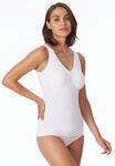 Unterhemd SCHIESSER "Invisible Soft", Damen, Gr. 40, N-Gr, wei&szlig; (100, wei&szlig;),