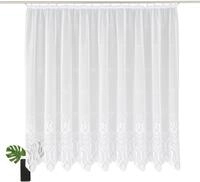 Gardine WECKBRODT "Aletta" Gr. 19, wei&szlig;, B:250cm H:220cm, Jacquard, Polyester,