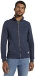 Sweatjacke TOM TAILOR, Herren, Gr. XXL, blau (blau meliert), Sweatware, Obermaterial: