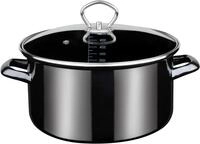 Fleischtopf GSW "Profi-Black-Star", schwarz, H:13,5cm &Oslash;:24cm, T&ouml;pfe, Fleischtopf,