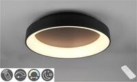 TRIO LEUCHTEN LED Deckenleuchte "GIRONA", schwarz, 1, &Oslash; 60cm H: 12cm, 1 Stk.,