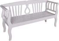 Gartenbank GARDEN PLEASURE "ARCADIA", wei&szlig;, B:175cm H:90cm T:57cm, Holz,...