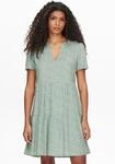Sommerkleid ONLY "ONLZALLY &ndash; Sommerkleid mit V-Ausschnitt und Stufenvolant", Damen,