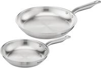 Pfannen-Set TEFAL "Virtuoso, hochwertiger Premium-Edelstahl, unversiegelt", silber