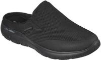 Clog SKECHERS "SUMMITS", Herren, Gr. 42, schwarz, Textil, Schuhe Clog, Sommerschuh,