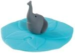 Kinderbecher LEONARDO "Deckel Bambini &oslash; 9 cm", bunt (elefant), 1 tlg., Silikon,