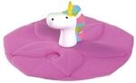Kinderbecher LEONARDO "Deckel Bambini &oslash; 9 cm", bunt (einhorn), 1 tlg., Silikon,