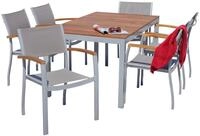 Garten-Essgruppe MERXX "Naxos", beige (natur), Sitzm&ouml;bel-Sets, Garten-Essgruppe