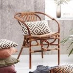 Rattanstuhl SIT "Sorrento aus Natur-Rattan im Boho-Stil", braun, B:61cm H:79cm