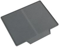 Abtropfmatte WENKO "Modell Nelia", grau, B:34cm H:3cm T:40cm, Kunststoff,