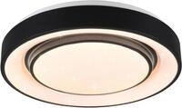 REALITY LEUCHTEN LED Deckenleuchte "Mona", schwarz, 1, &Oslash; 38cm H: 8cm, Leuchten, WiZ