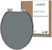 WC-Sitz SCH&Uuml;TTE "SPIRIT GREY", grau, B:37,5cm H:5,5cm L:43,5cm, MDF - Mitteldichte