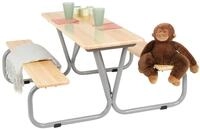 Garten-Kindersitzgruppe PINOLINO, beige (natur, grau), Sitzm&ouml;bel-Sets, Kinder,