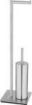 WC-Garnitur WENKO "Recco", silber, B:20cm H:71,5cm L:20cm, Edelstahl,