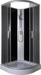 Komplettdusche SANOTECHNIK "RIO Black", schwarz (silberfarben), B:90cm H:204cm