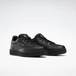 Sneaker REEBOK CLASSIC "Club C", Kinder, Gr. 37, schwarz, Synthetik, Textil, Schuhe