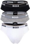 Slip BOSS "Slip Briefs 3P Power 3er Pack", Herren, Gr. L, bunt (wei&szlig;, grau,