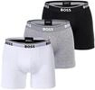 Boxershorts BOSS "Boxershort BoxerBr 3P Power 3er Pack", Herren, Gr. M, bunt (wei&szlig;,
