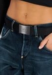 Lederg&uuml;rtel ALPHA INDUSTRIES "Heavy Duty Belt", Herren, Gr. onesize, schwarz,