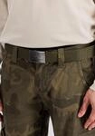 Lederg&uuml;rtel ALPHA INDUSTRIES "Heavy Duty Belt", Herren, Gr. onesize, gr&uuml;n (olive),
