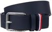 Lederg&uuml;rtel JACK & JONES "JACESPO BELT NOOS", Herren, Gr. 105, blau (marine),...