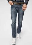 5-Pocket-Jeans TOM TAILOR "MARVIN", Herren, Gr. 31, L&auml;nge 34, blau (mid stone wash),