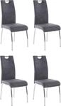 Stuhl HELA "Susi", grau (vintage anthrazit, silberfarben, vintage anthrazit), B:44cm