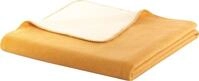 Wohndecke BIEDERLACK "Doubleface", bunt (gelb, ecru), B:150cm L:200cm, Baumwolle,