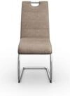 Freischwinger HELA "Flora, Esszimmerst&uuml;hle", beige (vintage beige, chrom, vintage