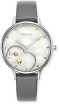 Quarzuhr ENGELSRUFER "Happy Heart", grau, Armbanduhren, Damen, Quarzuhr, Armbanduhr,